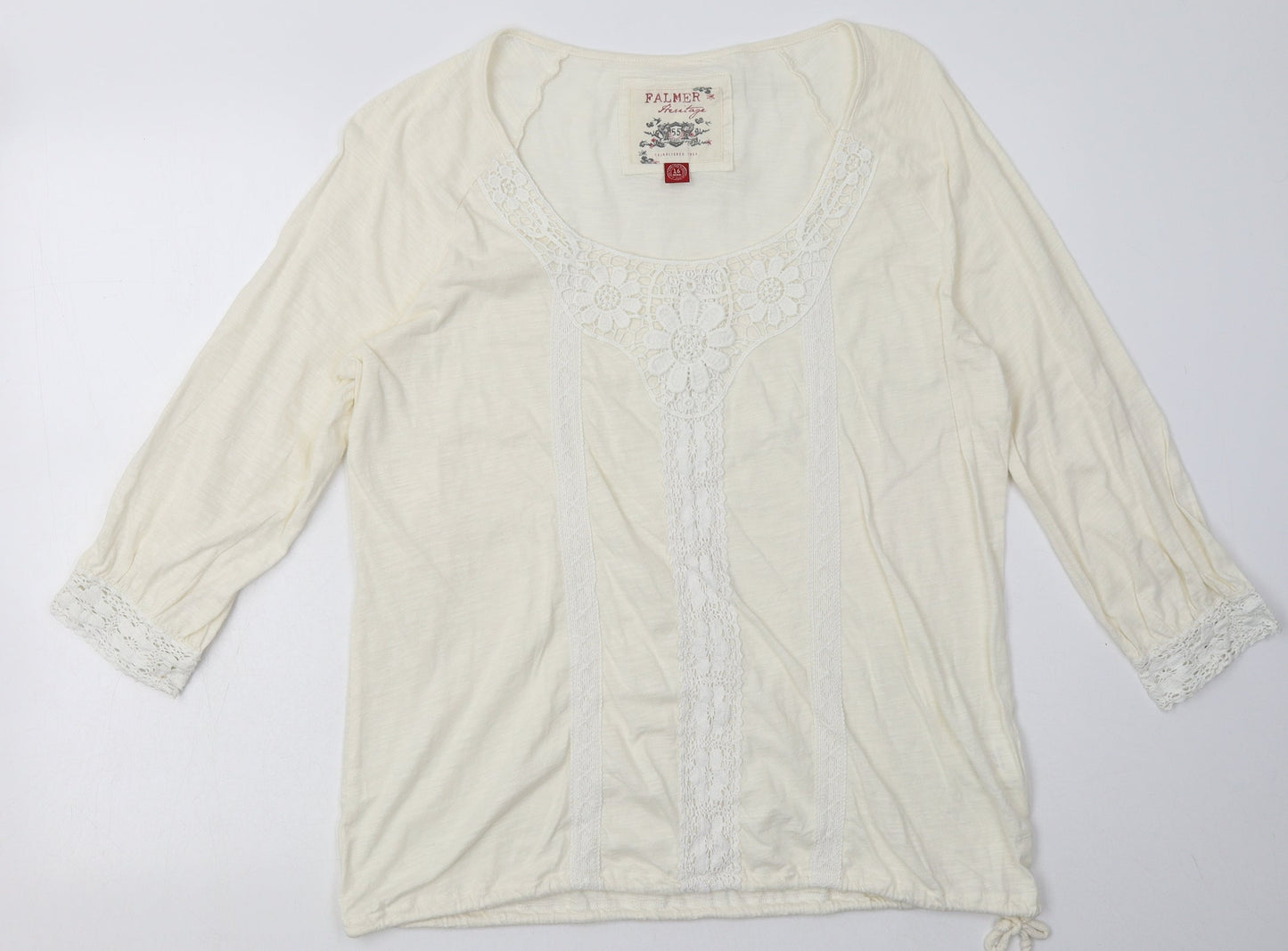 Matalan Womens Beige  Cotton Pullover Sweatshirt Size 16  Pullover