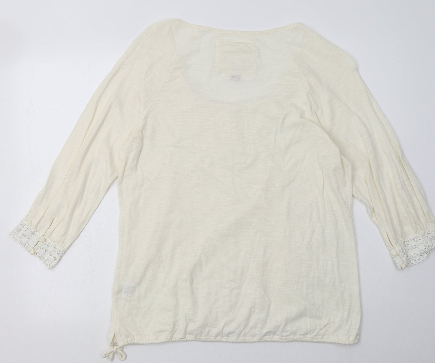 Matalan Womens Beige  Cotton Pullover Sweatshirt Size 16  Pullover
