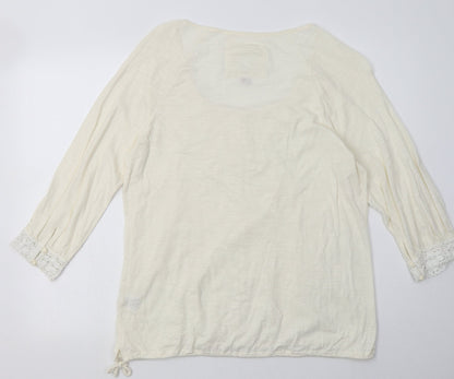 Matalan Womens Beige  Cotton Pullover Sweatshirt Size 16  Pullover