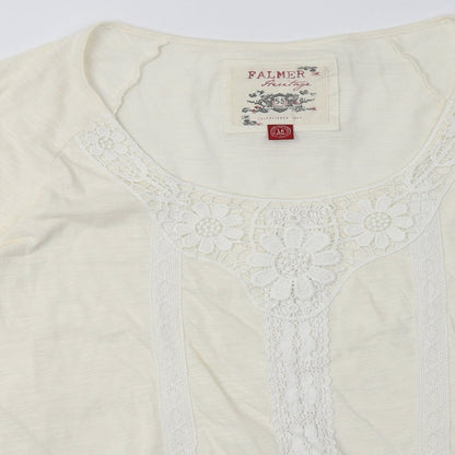 Matalan Womens Beige  Cotton Pullover Sweatshirt Size 16  Pullover