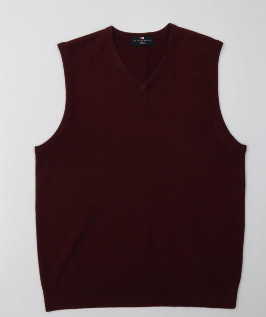 Mens UK Size M Marks and Spencer Red Pullover Sweatshirt