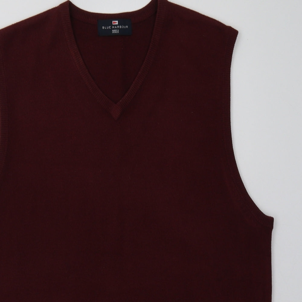 Mens UK Size M Marks and Spencer Red Pullover Sweatshirt