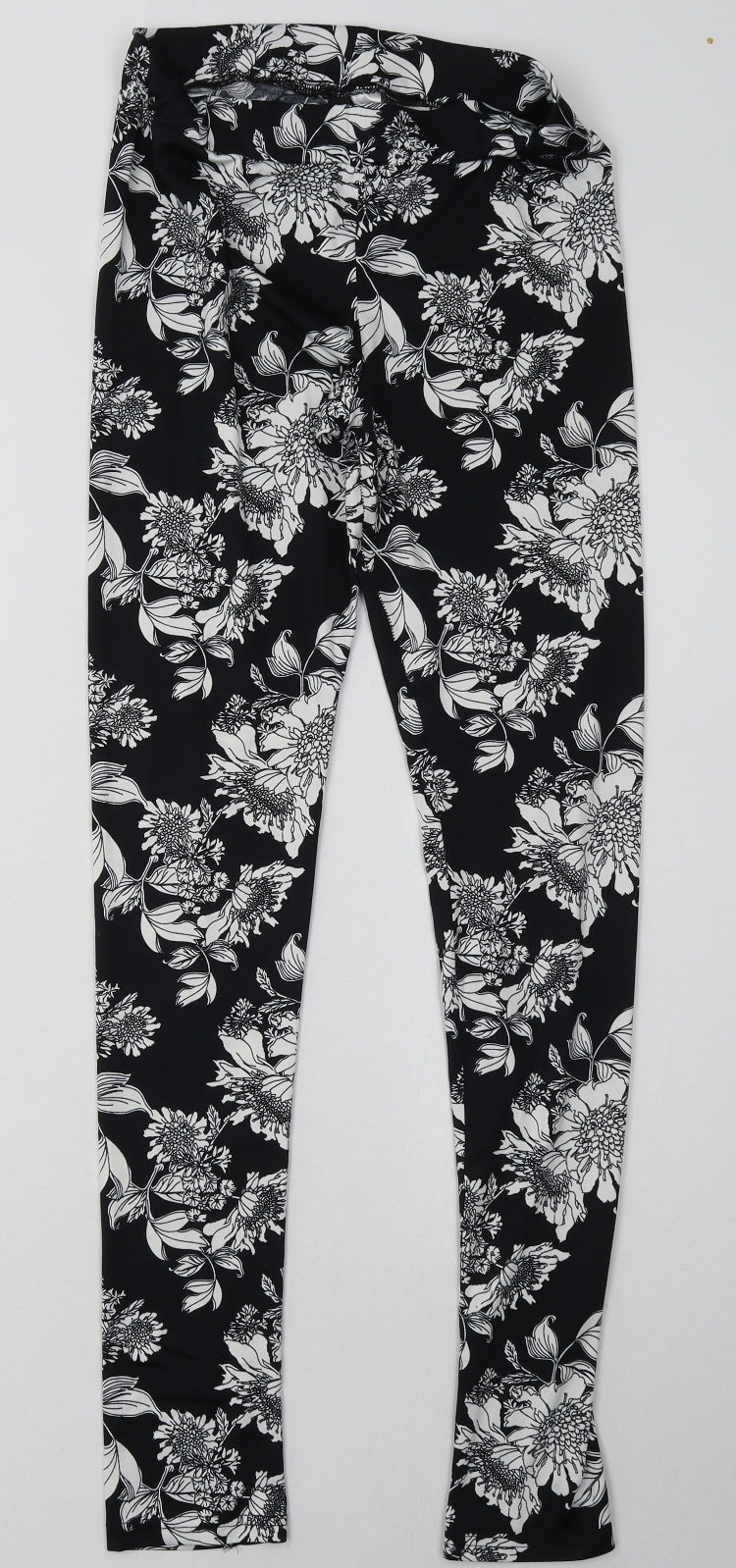 Womens UK Size S H&M Regular Fit Sweatpants Black Trousers