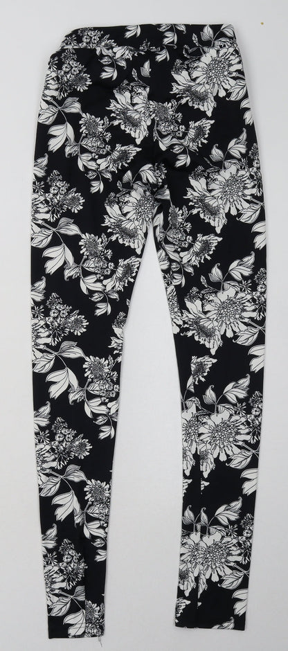 Womens UK Size S H&M Regular Fit Sweatpants Black Trousers