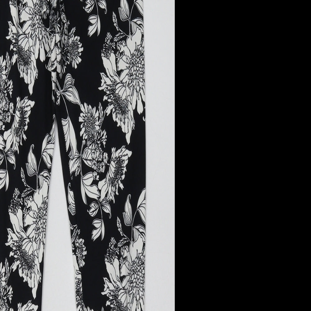 Womens UK Size S H&M Regular Fit Sweatpants Black Trousers