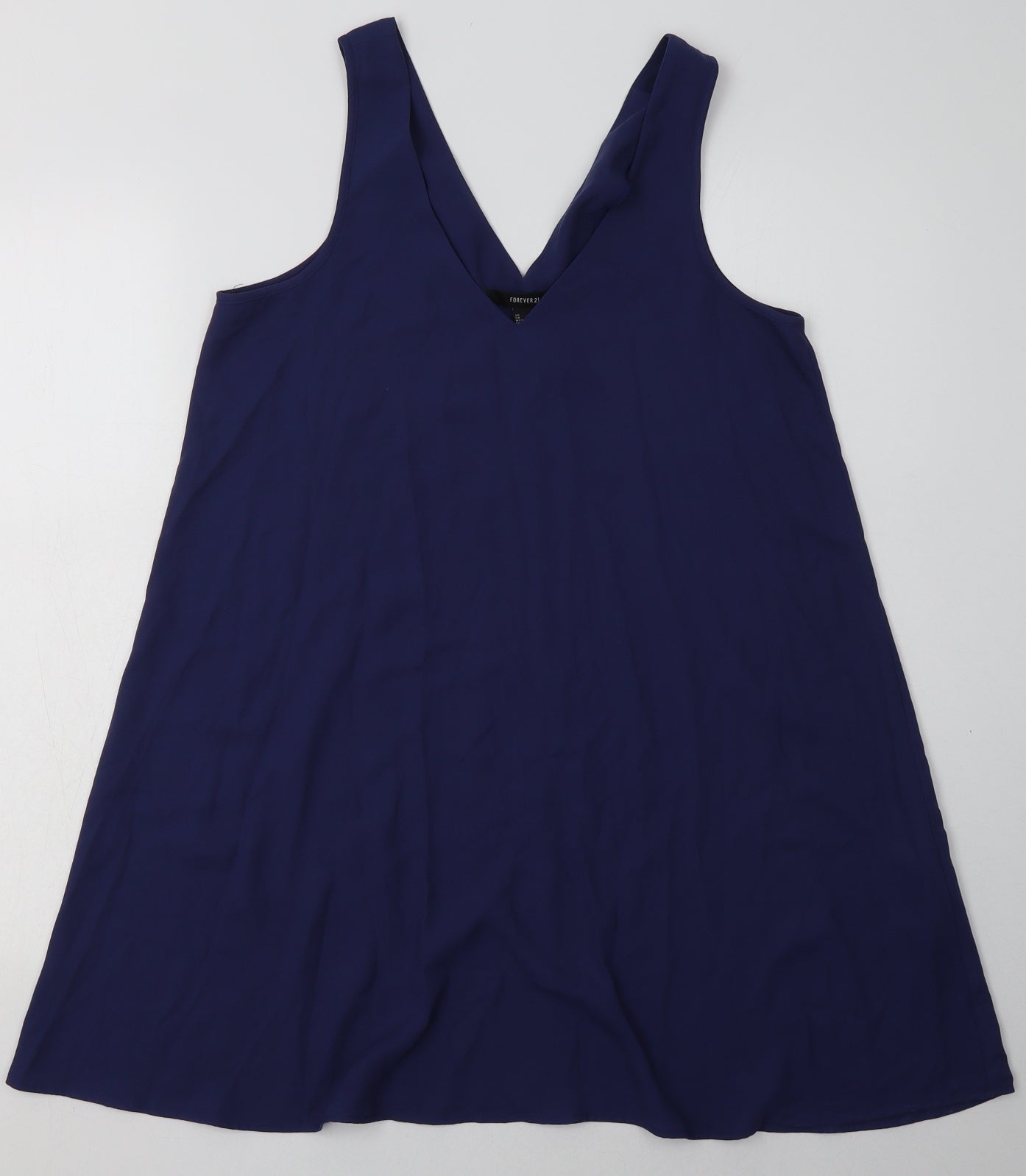 FOREVER 21 Womens Purple  Polyester Basic Tank Size S V-Neck