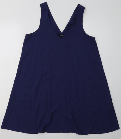 FOREVER 21 Womens Purple  Polyester Basic Tank Size S V-Neck