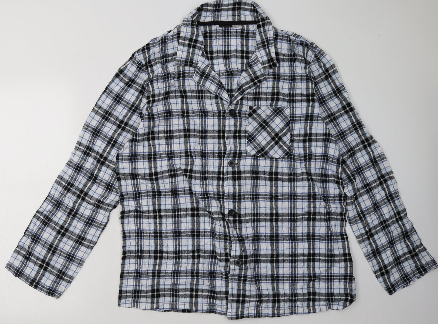Mens UK Size XL Livergy Blue  Button-Up Long Sleeve Casual Shirt