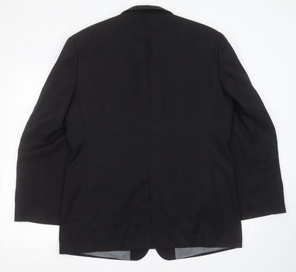 Mens UK Size 44 Genesis Regular Black Suit Jacket