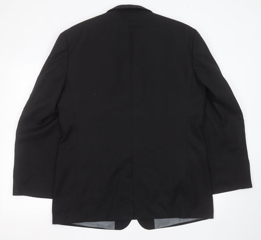 Mens UK Size 44 Genesis Regular Black Suit Jacket
