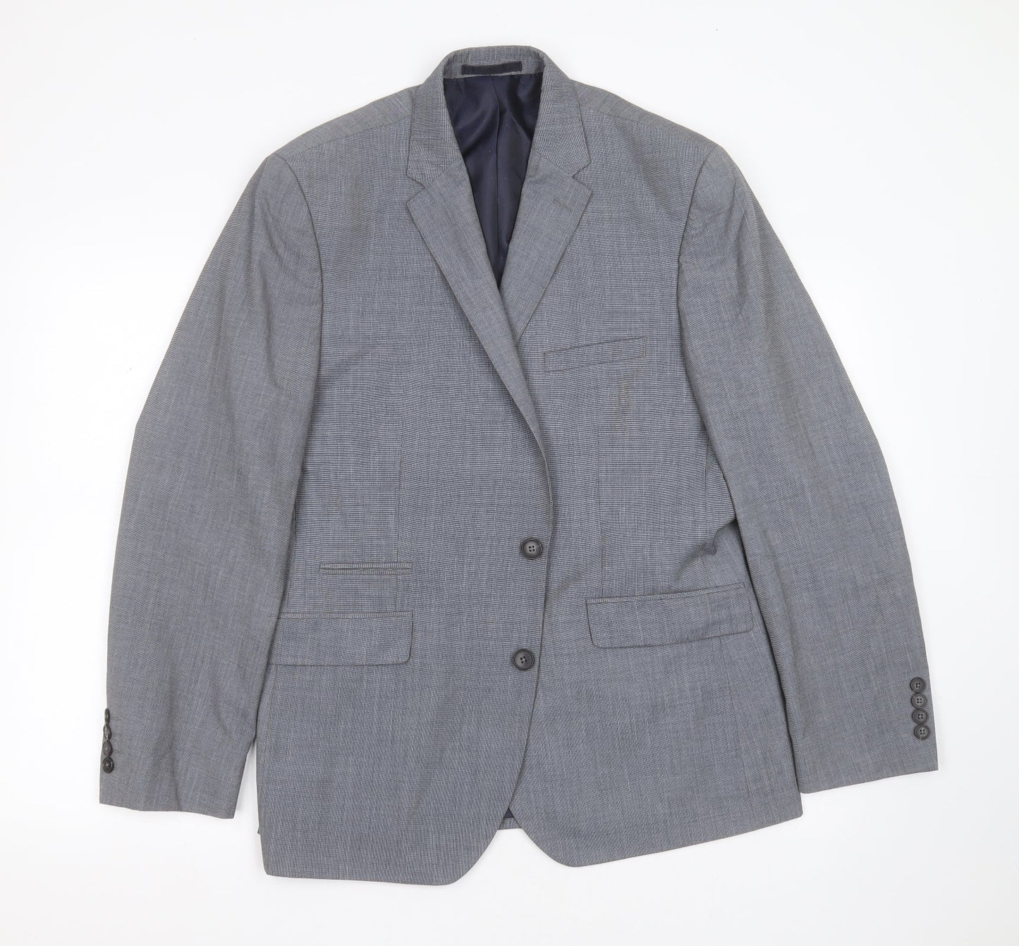 Mens UK Size 42 Burton Regular Grey Suit Jacket