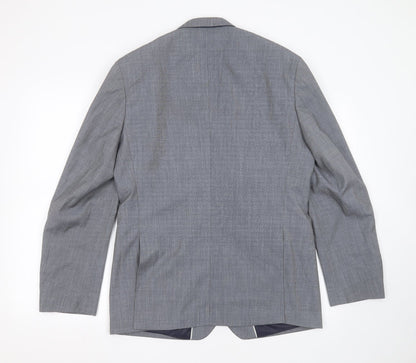 Mens UK Size 42 Burton Regular Grey Suit Jacket