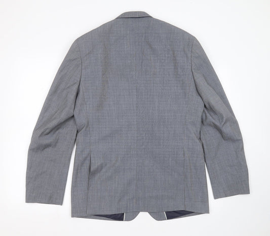 Mens UK Size 42 Burton Regular Grey Suit Jacket
