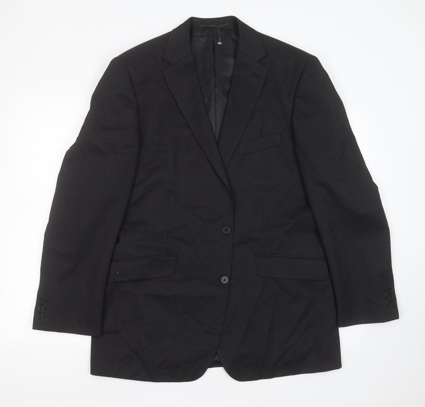 Mens UK Size 42 karl jackson Regular Black Suit Jacket