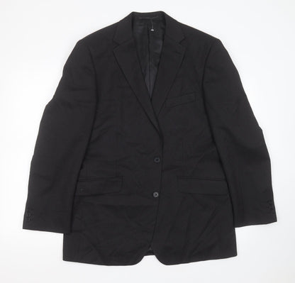Mens UK Size 42 karl jackson Regular Black Suit Jacket