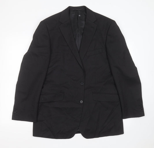 Mens UK Size 42 karl jackson Regular Black Suit Jacket