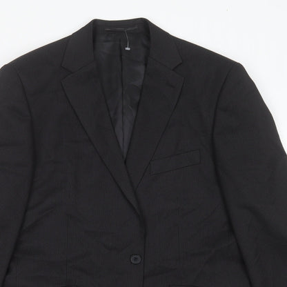 Mens UK Size 42 karl jackson Regular Black Suit Jacket