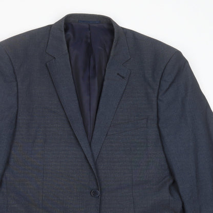 Mens UK Size 42 F&F Regular Blue Suit Jacket