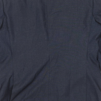 F&F Mens Blue  Polyester Jacket Suit Jacket Size 42