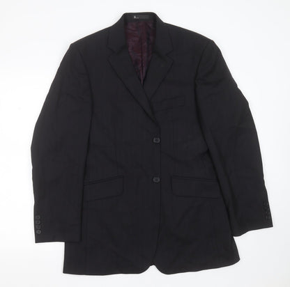Mens UK Size 40 Burton Regular Black Suit Jacket