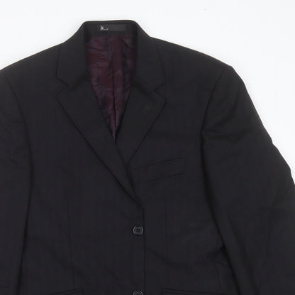 Mens UK Size 40 Burton Regular Black Suit Jacket