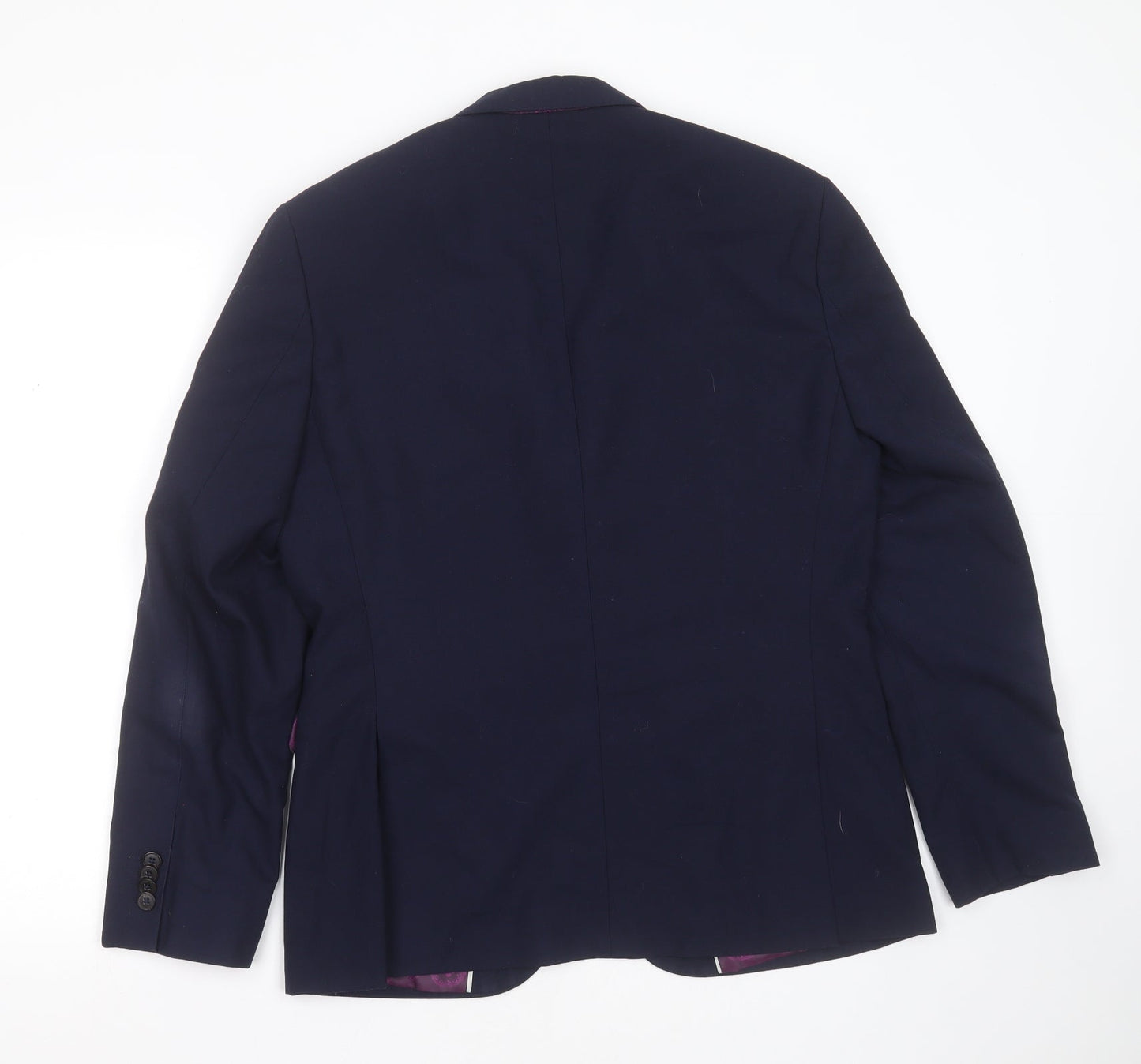 Mens UK Size 40 Burton Regular Blue Suit Jacket