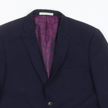 Mens UK Size 40 Burton Regular Blue Suit Jacket