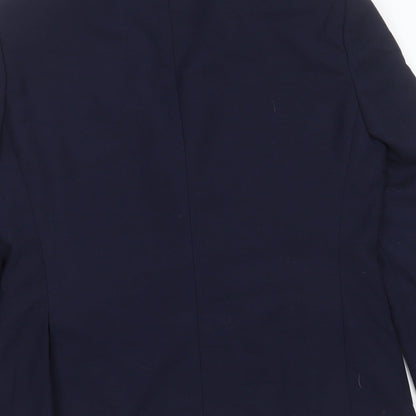 Mens UK Size 40 Burton Regular Blue Suit Jacket