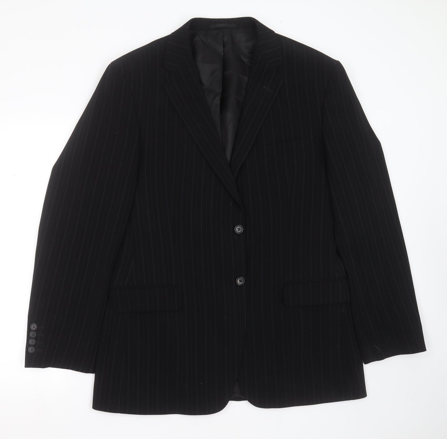 Mens UK Size 42 Milan Collection Regular Black Suit Jacket