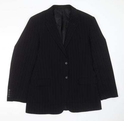 Mens UK Size 42 Milan Collection Regular Black Suit Jacket