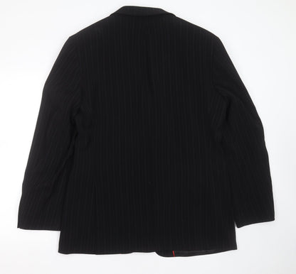 Mens UK Size 42 Milan Collection Regular Black Suit Jacket