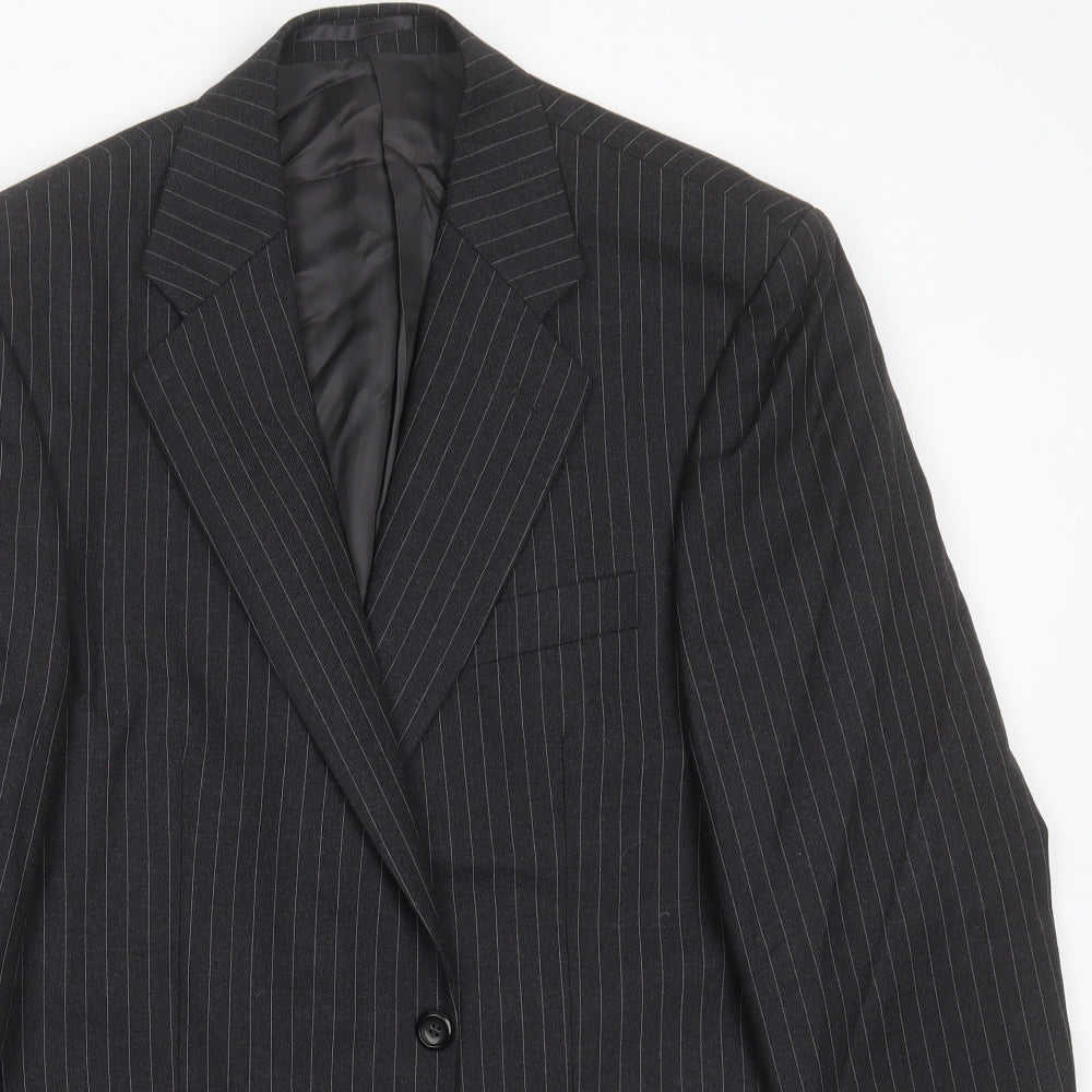 Mens UK Size 42 LABEL Regular Grey Suit Jacket