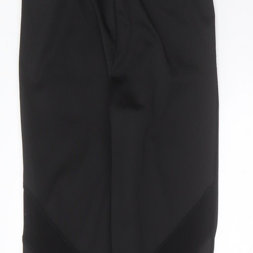 Preworn Womens Black  Polyester Capri Leggings Size S L28 in Extra-Slim