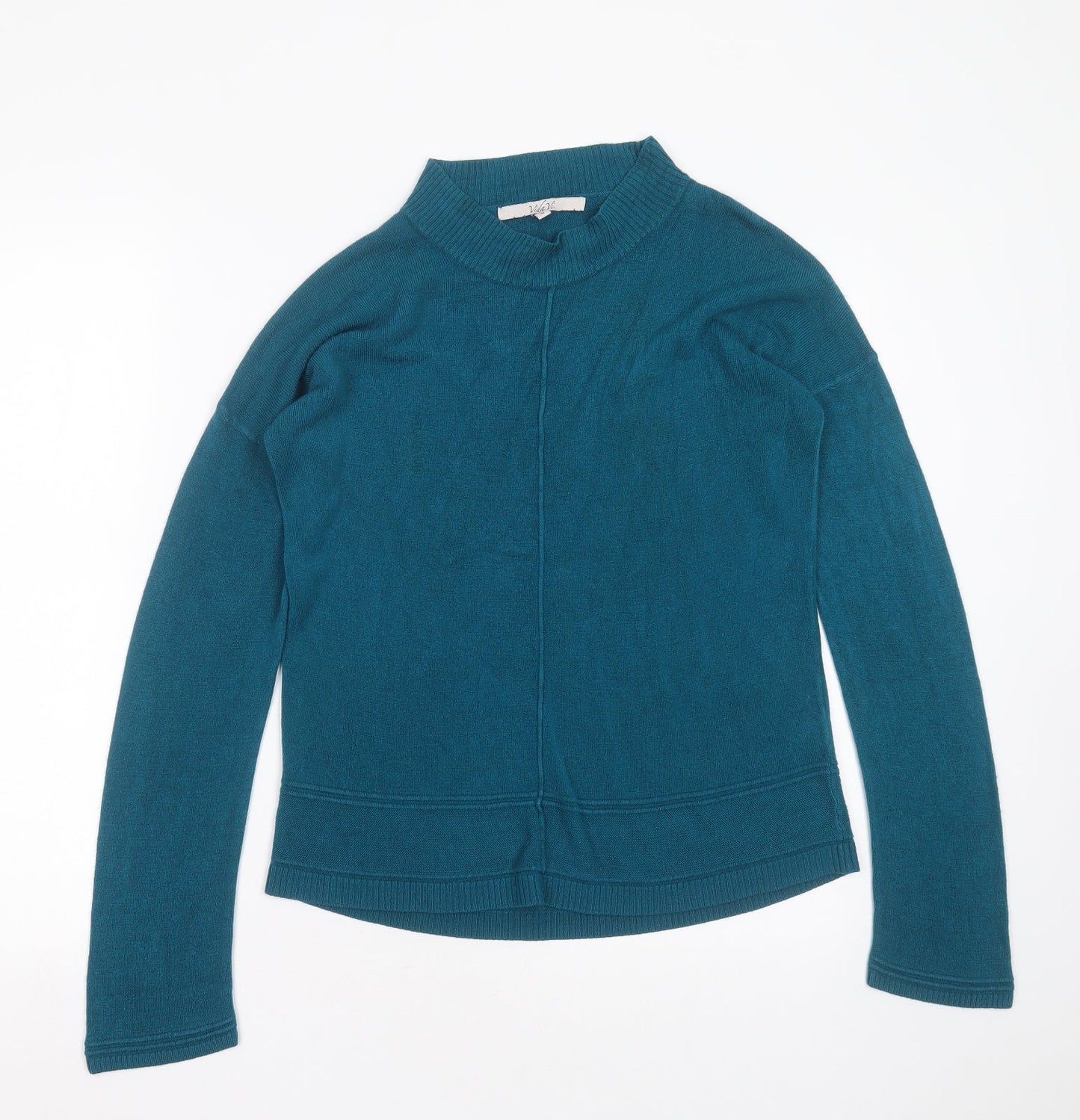 Womens UK Size M VIDA VI Blue Pullover Jumper