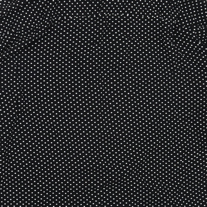 ASOS Womens Black Polka Dot Viscose Basic Button-Up Size M Collared