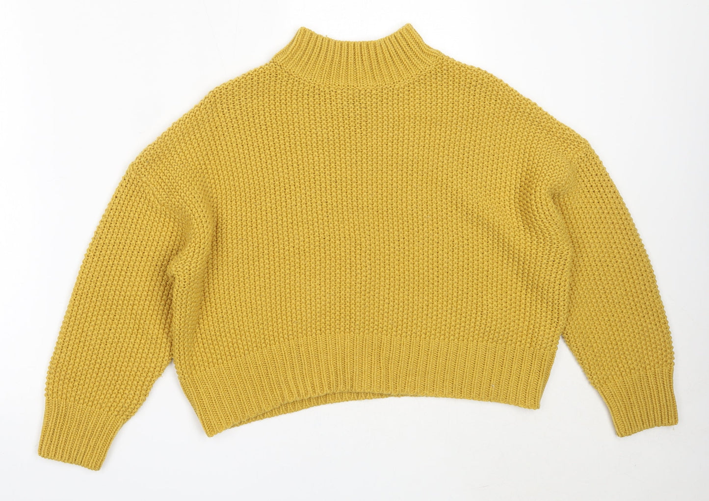 Womens UK Size S New Look Yellow Pullover Jumper