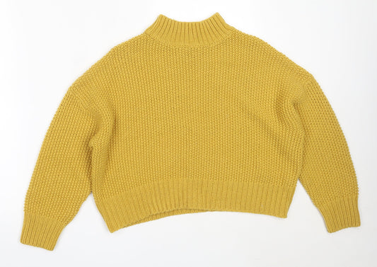 Womens UK Size S New Look Yellow Pullover Jumper