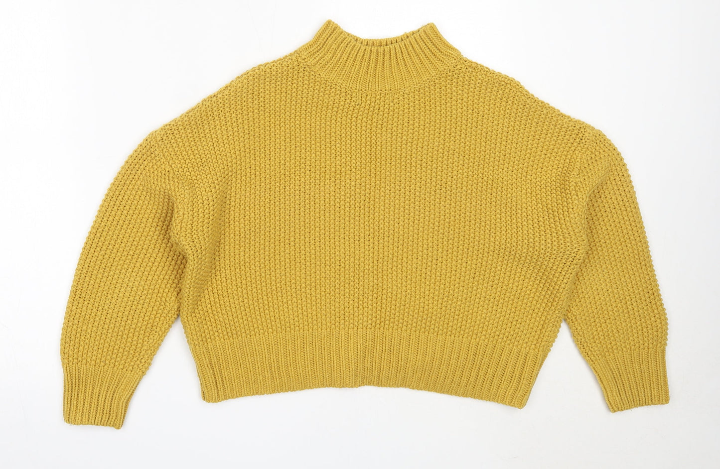 Womens UK Size S New Look Yellow Pullover Jumper
