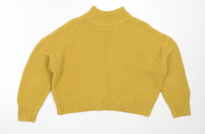 Womens UK Size S New Look Yellow Pullover Jumper