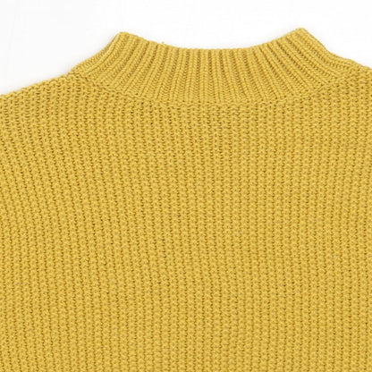 Womens UK Size S New Look Yellow Pullover Jumper