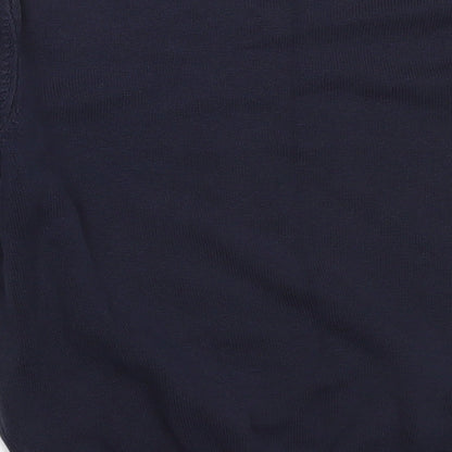 George Boys Blue V-Neck  Cotton Pullover Jumper Size 7-8 Years