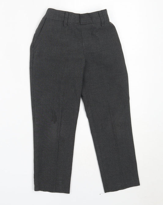 Marks and Spencer Boys Grey  Polyester Dress Pants Trousers Size 3-4 Years  Regular  - school