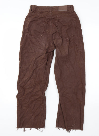 Pull&Bear Womens Brown   Cropped Jeans Size 8 L25 in Regular
