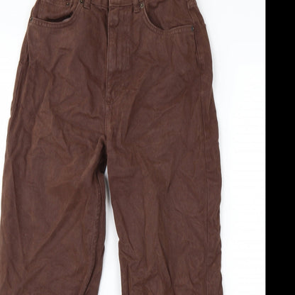 Pull&Bear Womens Brown   Cropped Jeans Size 8 L25 in Regular