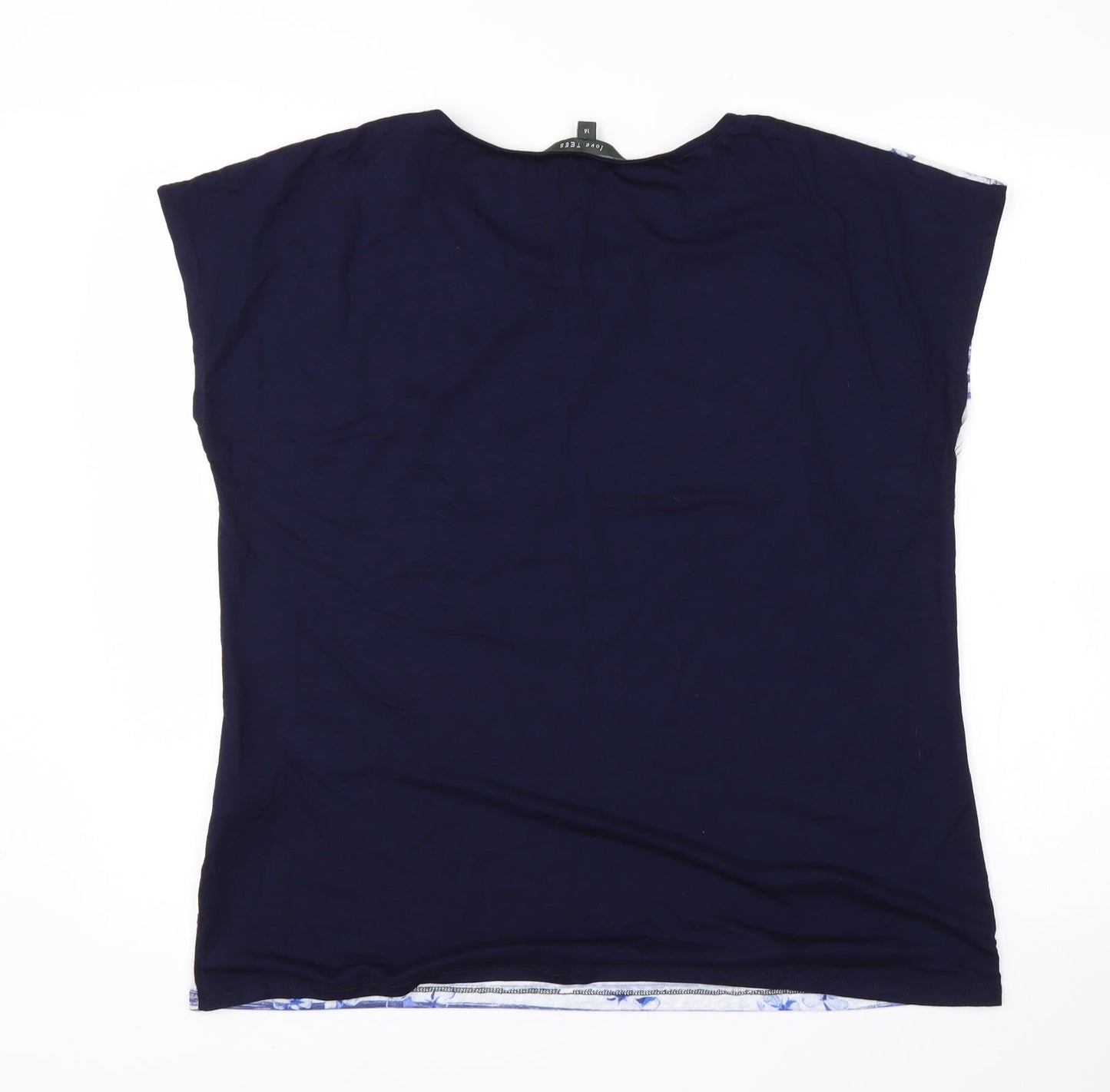 Womens UK Size 16 Love Tees Multicoloured Basic T-Shirt