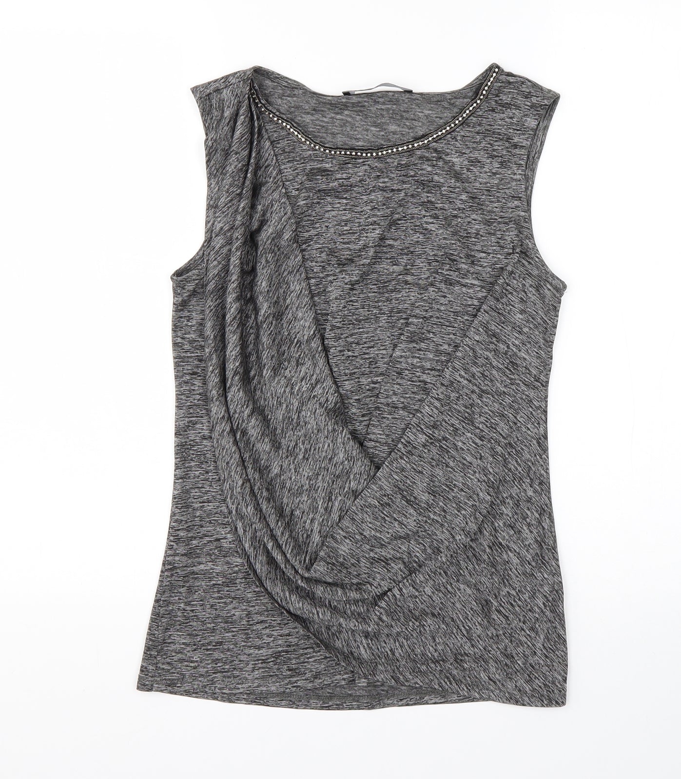Womens UK Size 12 Very Grey Basic Tank