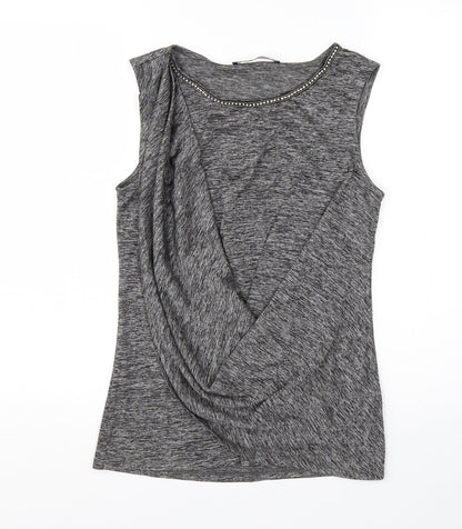 Womens UK Size 12 Very Grey Basic Tank