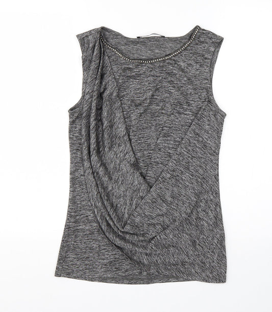 Womens UK Size 12 Very Grey Basic Tank