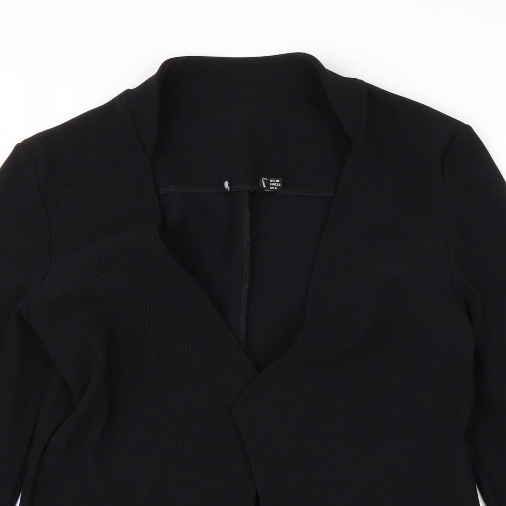 Womens UK Size 10 Preworn Black Jacket