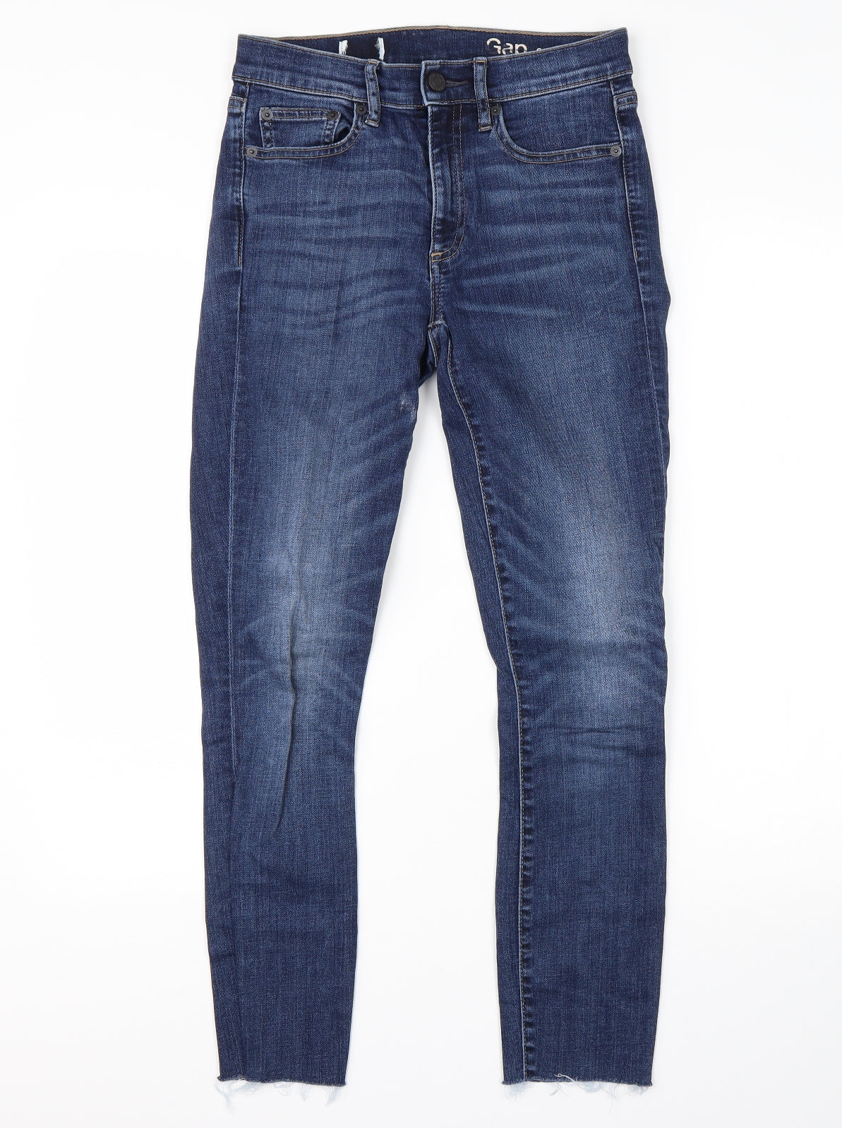 Gap Womens Blue  Cotton Skinny Jeans Size 26 in L28 in Regular